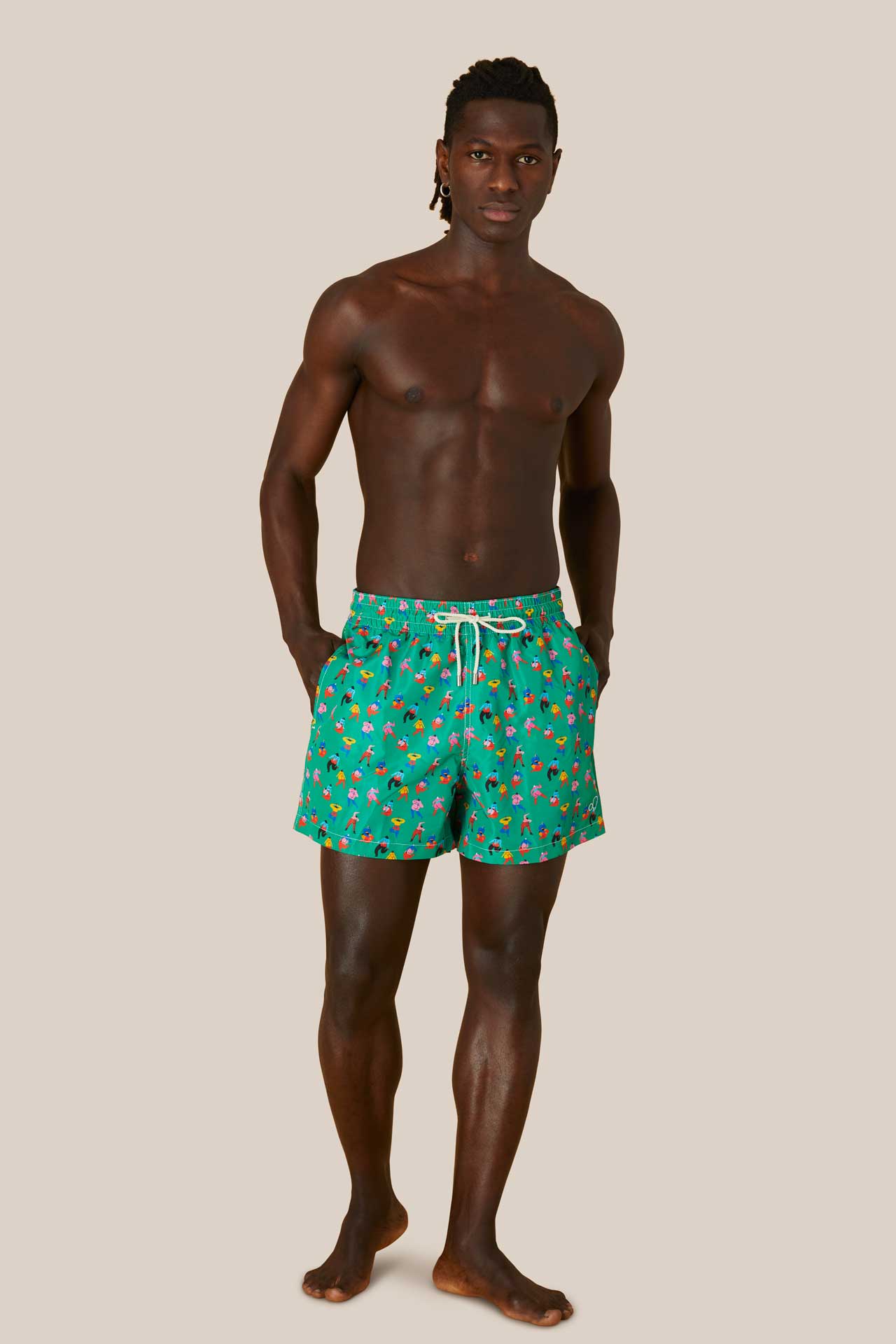 Swim Shorts Green Fun Girls Arrels Barcelona