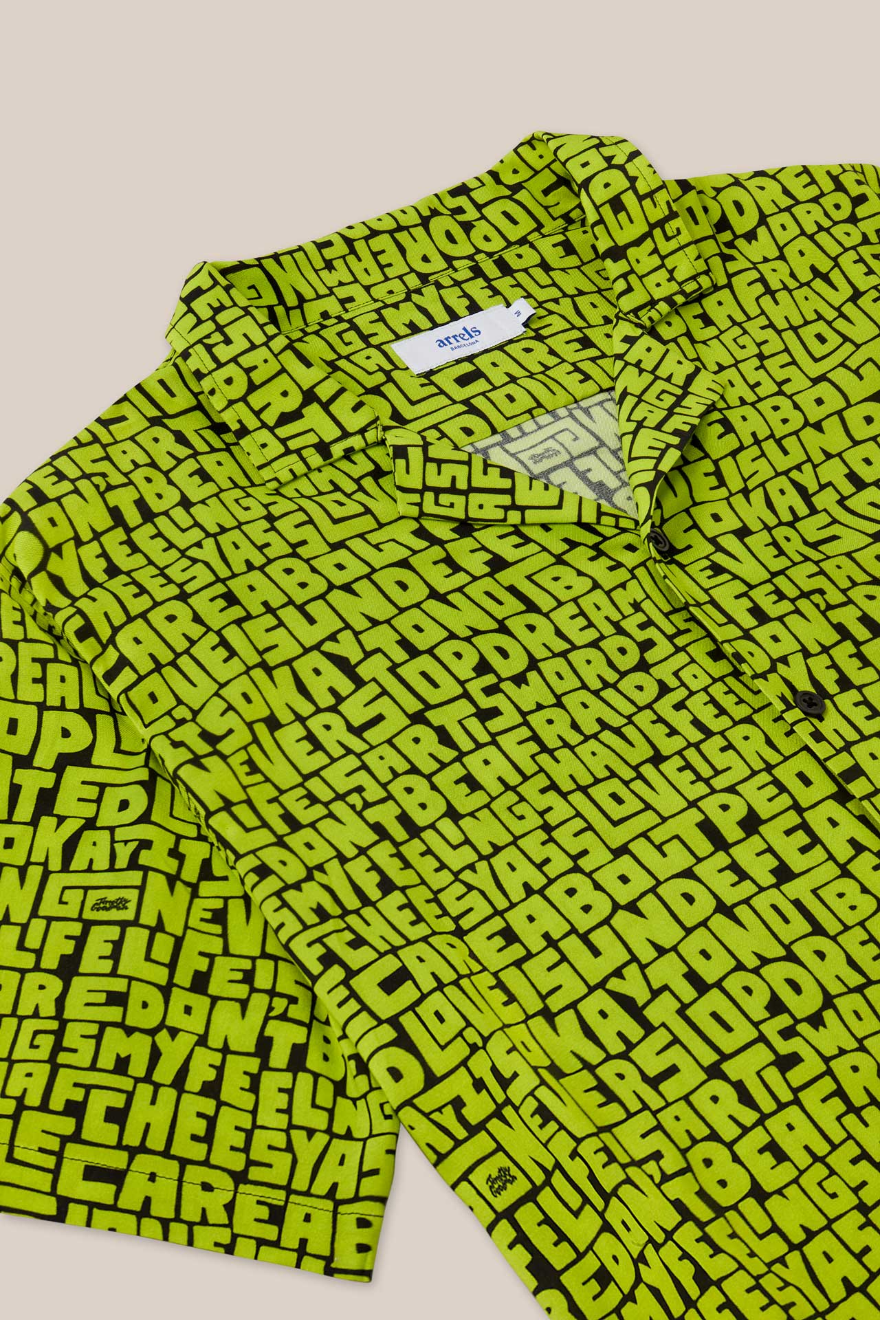 Shirt Lime Never Stop Dreaming -  shirt-lime-never-stop-dreaming-x-timothy-goodman -Arrels Barcelona