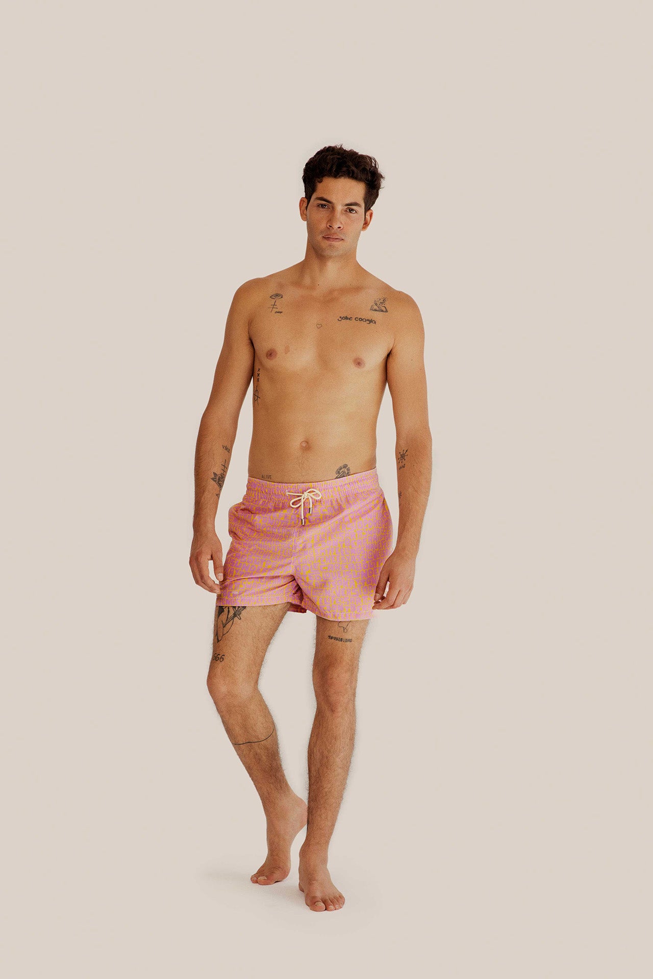 Swim Shorts Pink Never Stop Dreaming -  swim-shorts-pink-never-stop-dreaming-x-timothy-goodman -Arrels Barcelona